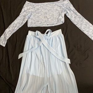 Baby Blue 2 Piece Outfit